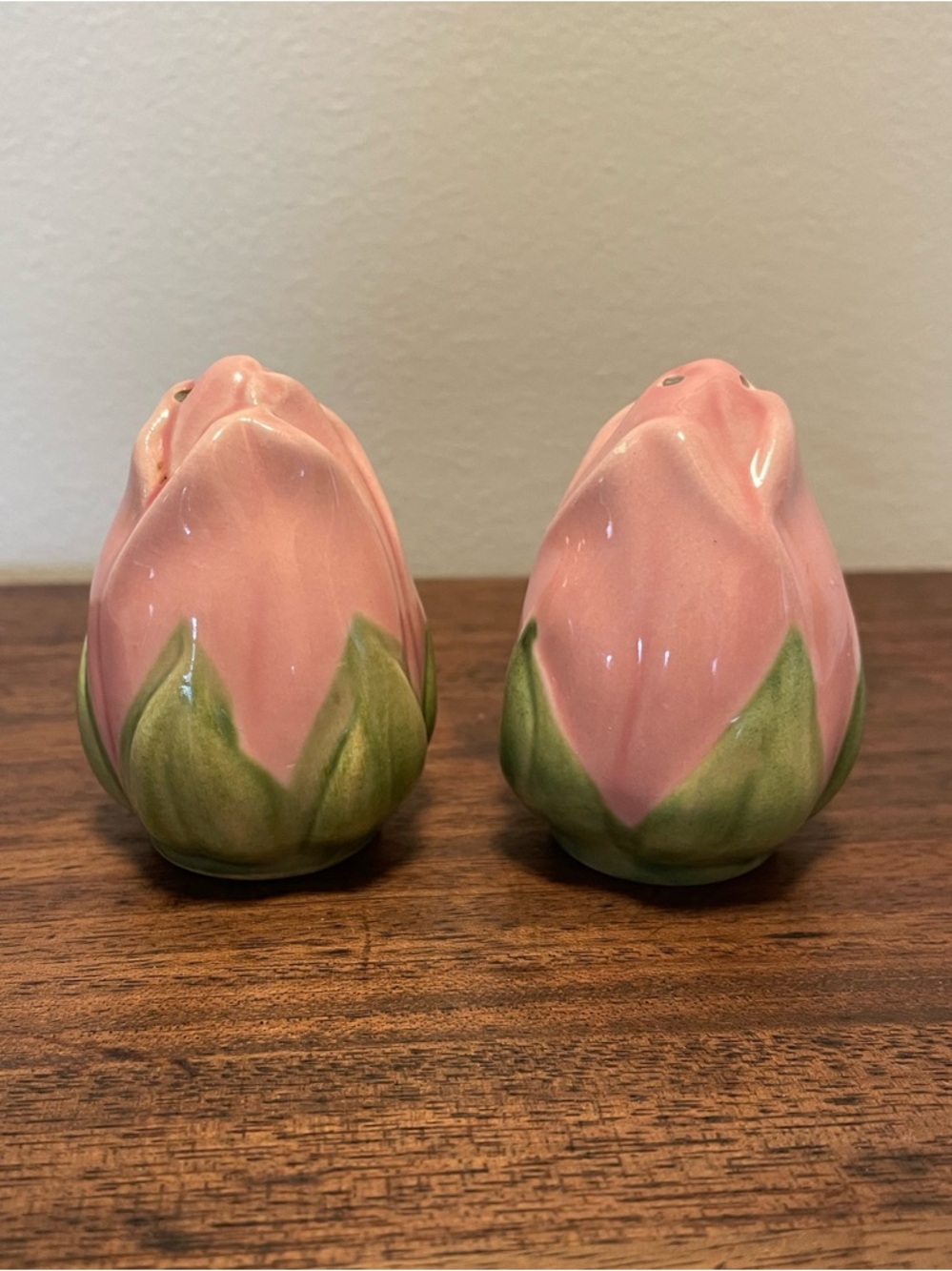 Franciscan Desert Rose Salt & Pepper Shakers with Stoppers